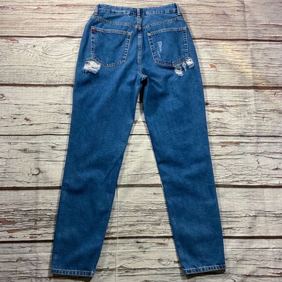 BDG Womens Jeans size 4 W27 Medium Wash Mom High Rise x28”insm 100% Cotton Denim - Picture 9 of 11
